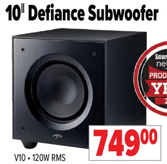 2001 Audio Video Paradigm 10" Defiance Subwoofer offer
