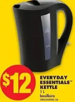 No Frills Everyday Essentials Kettle 1L offer