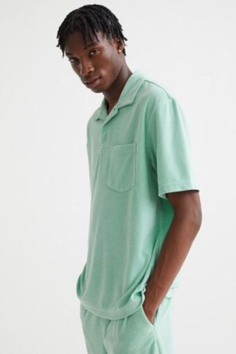 H&M Relaxed fit terry polo shirt offer