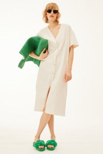 H&M Button-front jersey dress offer