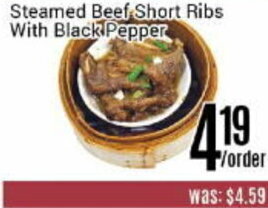 Nations Fresh Foods Steamed Beef Short Ribs With Black Pepper offer