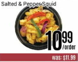 Nations Fresh Foods Salted & Pepper Squid offer