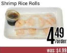 Nations Fresh Foods Shrimp Rice Rolls offer
