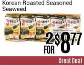 Nations Fresh Foods Korean Roasted Seasoned Seaweed offer