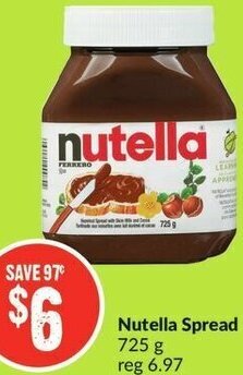 FreshCo Nutella Spread 725g offer