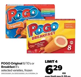 Real Canadian Superstore Pogo original or breakfast offer