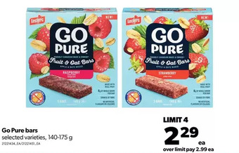 Real Canadian Superstore Go pure bars offer