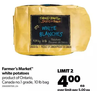 Real Canadian Superstore Farmer's market white potatoes offer
