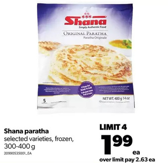 Real Canadian Superstore Shana paratha offer