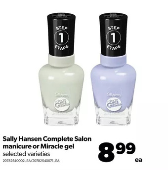 Real Canadian Superstore Sally hansen complete salon manicure or miracle gel offer