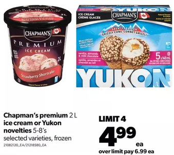 Real Canadian Superstore Chapman's premium ice cream or yukon novelties offer