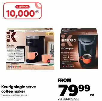 Real Canadian Superstore Keurig single serve coffee maker offer