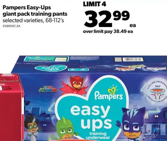 Real Canadian Superstore Pampers easy-ups giant pack training pants offer