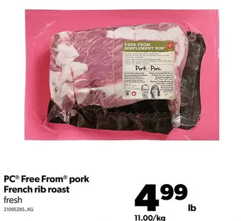Real Canadian Superstore Pc free from pork french rib roast offer