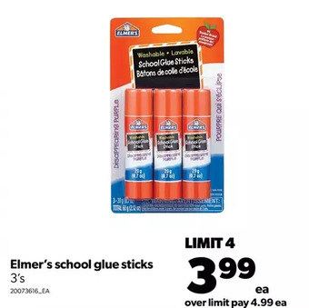Real Canadian Superstore Elmer's school glue sticks offer