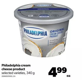 Real Canadian Superstore Philadelphia cream cheese products offer