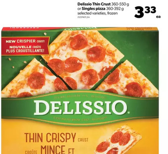 Real Canadian Superstore Delissio thin crust or singles pizza offer