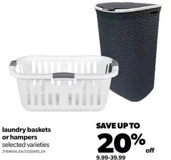Real Canadian Superstore Laundry baskets or hampers offer