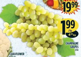 Marché Adonis Champagne grapes offer