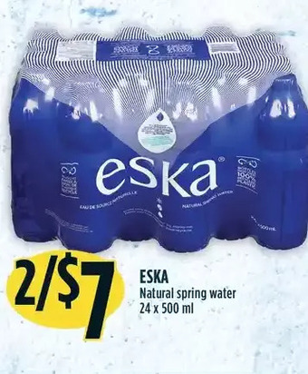 Marché Adonis Eska natural spring water offer