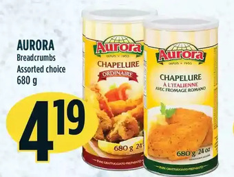 Marché Adonis Aurora breadcrumbs offer