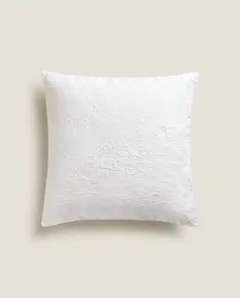 ZARA HOME Cotton damask throw pillow cover offer