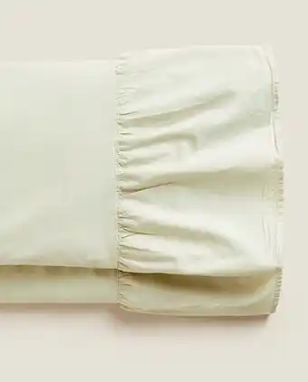 ZARA HOME Ruffled flat sheet offer