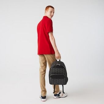 Lacoste Men’s the blend monogram canvas backpack offer