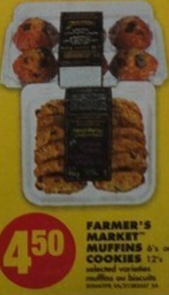 No Frills Farmer's Market Muffins 6's or Cookies 12's offer