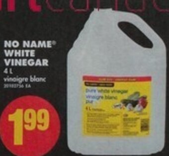 No Frills No Name White Vinegar 4L offer