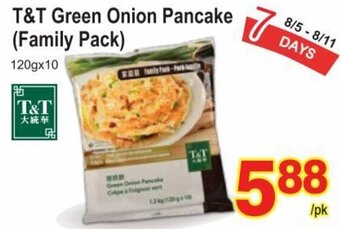 T&T Supermarket T&T Green Onion Pancake (Family Pack) 120gx10 offer