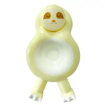 Giant Tiger Inflatable sloth pool float, 66.9-in x 39.4-in x 24.8-in, cream and white offer