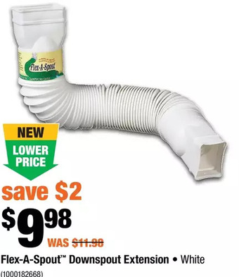Home Depot Flex-a-spout downspout extension offer