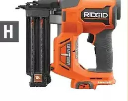 Home Depot Ridgid 18-gauge 2-1/8" brad nailer offer