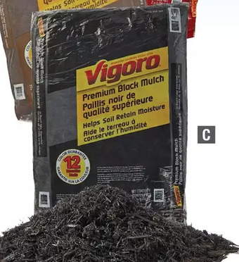 Home Depot Vigoro mulch black offer