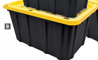 Home Depot Hdx strong boxes 64l offer