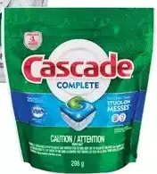 Giant Tiger Cascade dishwasher tabs offer
