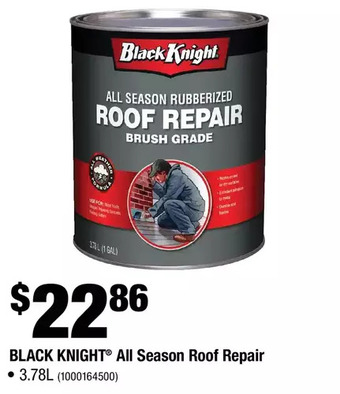 Home Depot Black knight all season roof repair offer