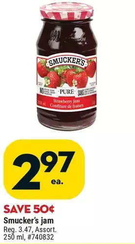 Giant Tiger Smucker's jam offer