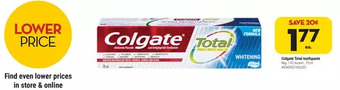 Giant Tiger Colgate total toothpaste offer
