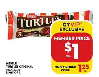Giant Tiger Nestle turtles original offer