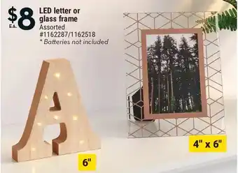 Giant Tiger Led glass frame offer