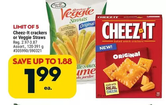Giant Tiger Cheez-it crackers offer