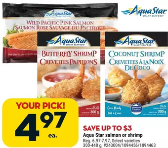 Giant Tiger Aqua star salmon offer