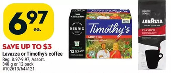 Giant Tiger Lavazza coffee offer