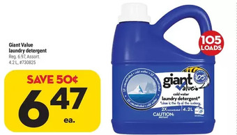 Giant Tiger Giant value laundry detergent offer