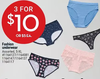 Giant Tiger Fashion underwear offer