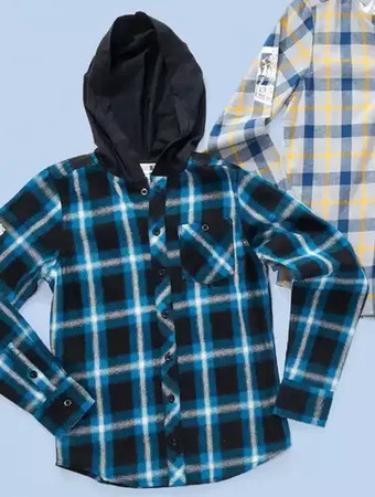Giant Tiger Boys hooded flannel shirt offer