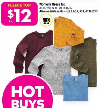 Giant Tiger Women's fleece top offer