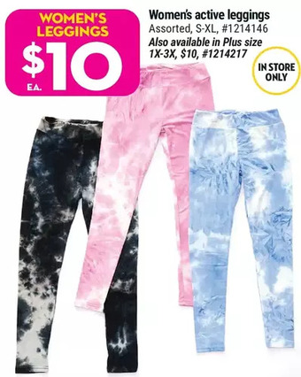 Giant Tiger Women's active leggings offer